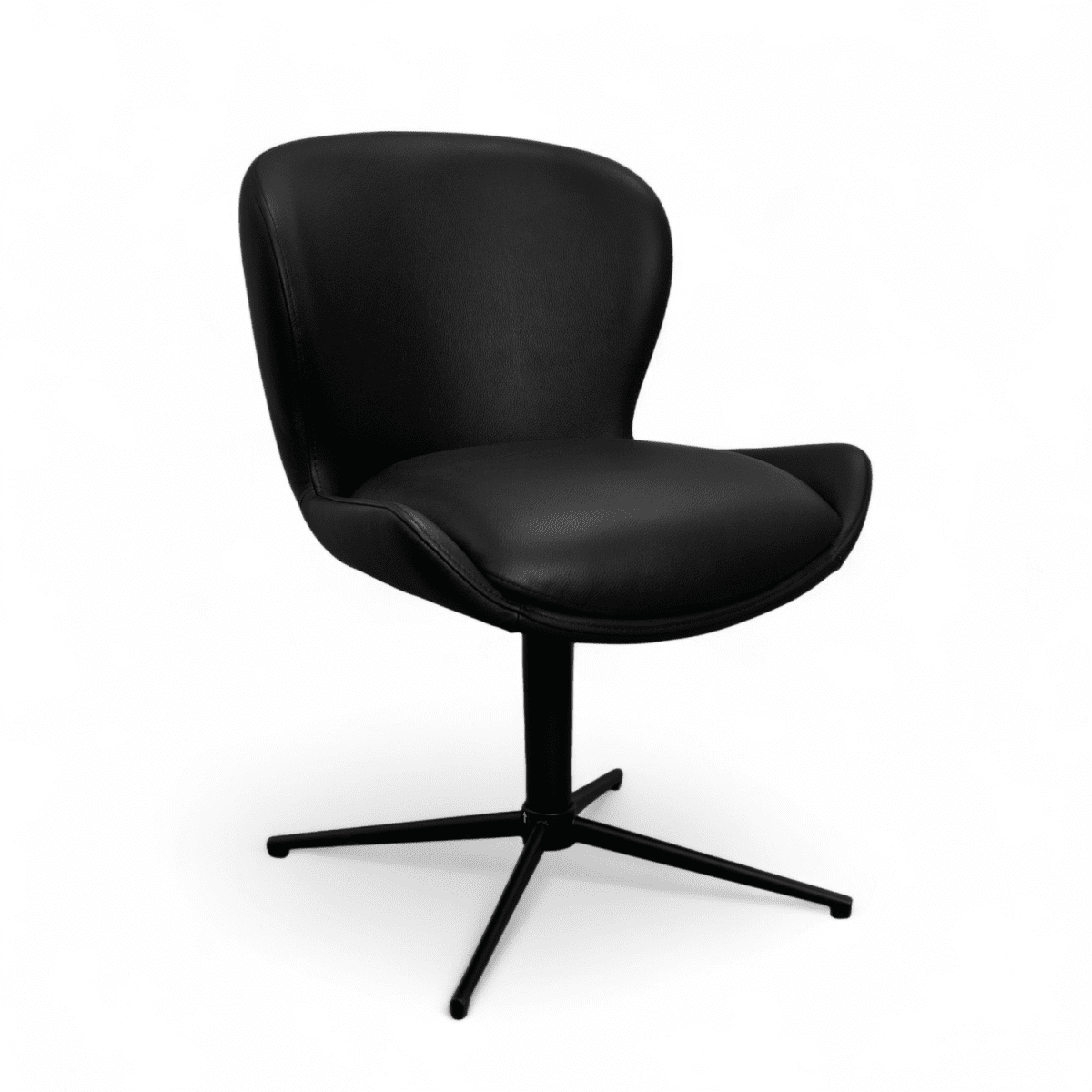 2er Set Esszimmerstühle - Drehbar - Schwarz