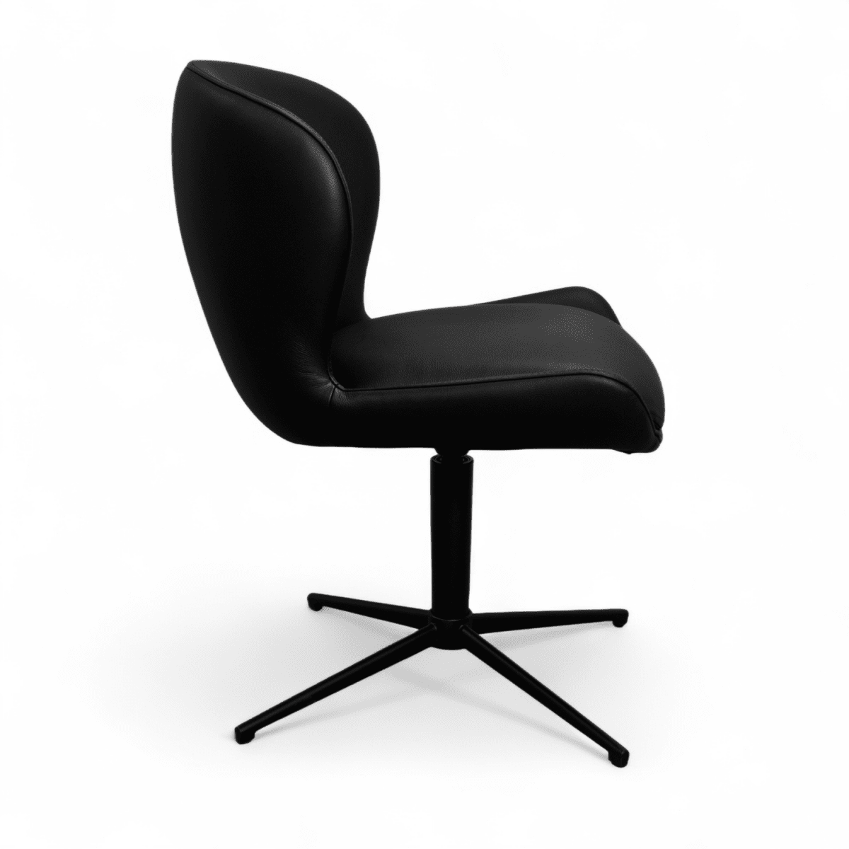 2er Set Esszimmerstühle - Drehbar - Schwarz