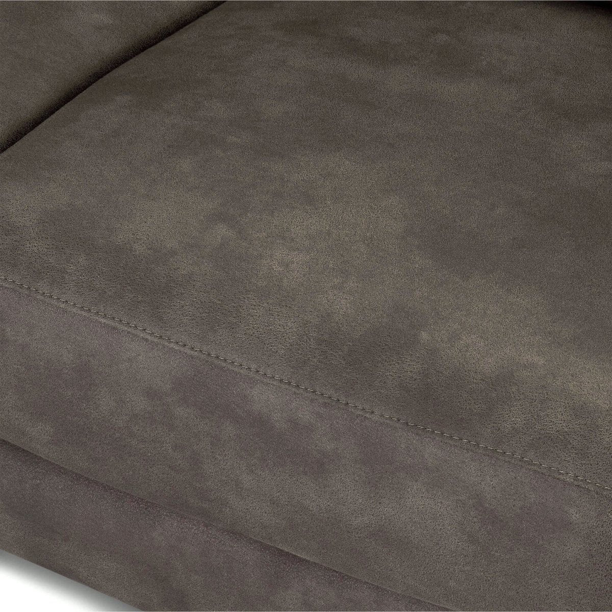 Elektrisches 3-Sitzer Relaxsofa Selesta - Stoff Taupe mit USB