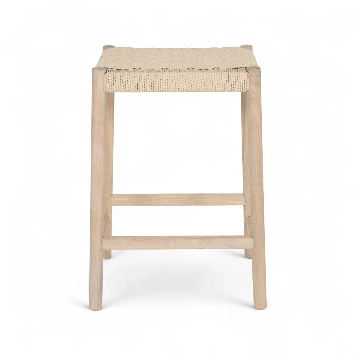 Barhocker Ida mit Geflechtsitz - Eiche bianco