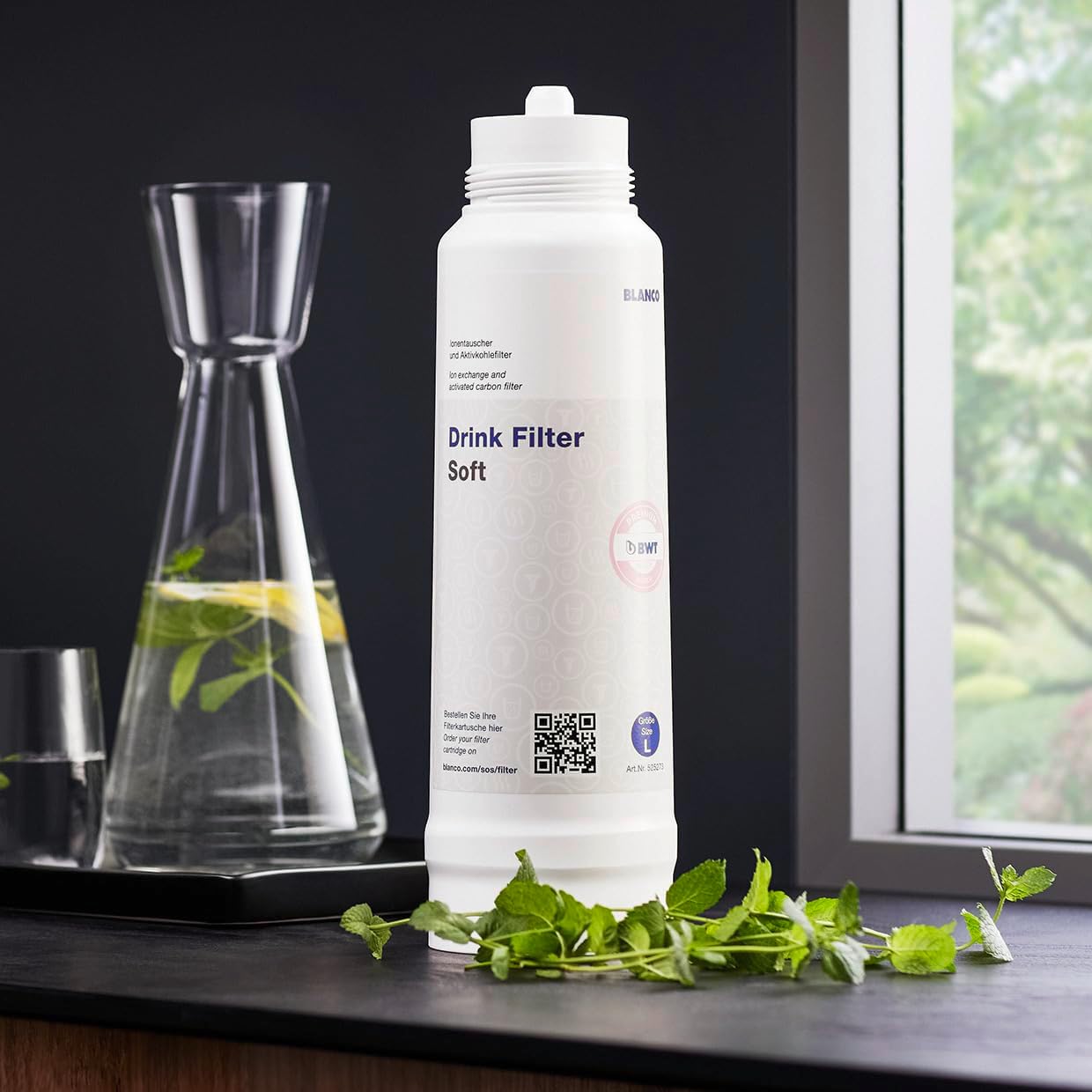 Blanco Drink Filter soft Anti-Kalk Größe L,  Antikalk Filterkartusche 525273