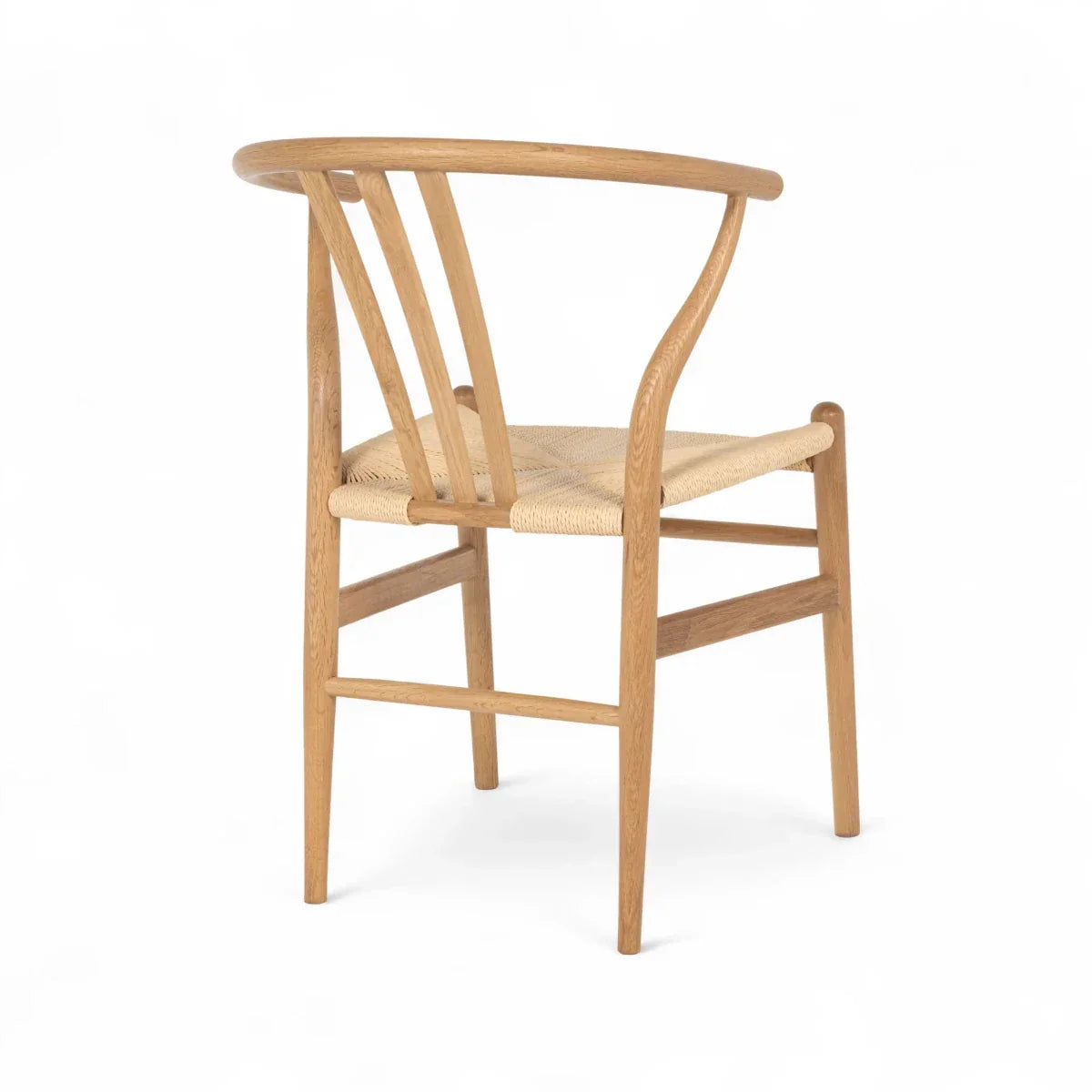 4er Set Esszimmerstühle Nikoline mit Geflechtsitz - Wildeiche