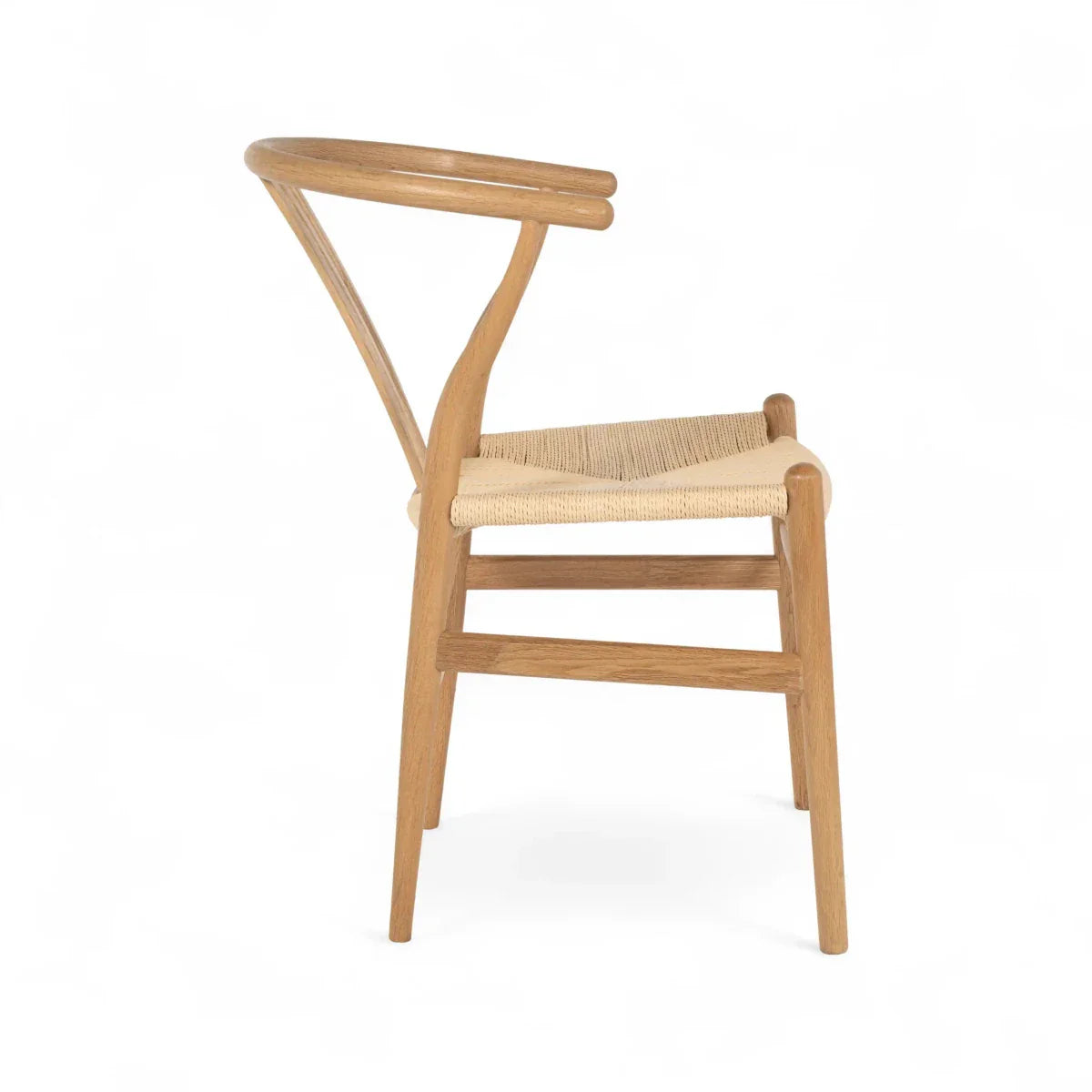 4er Set Esszimmerstühle Nikoline mit Geflechtsitz - Wildeiche