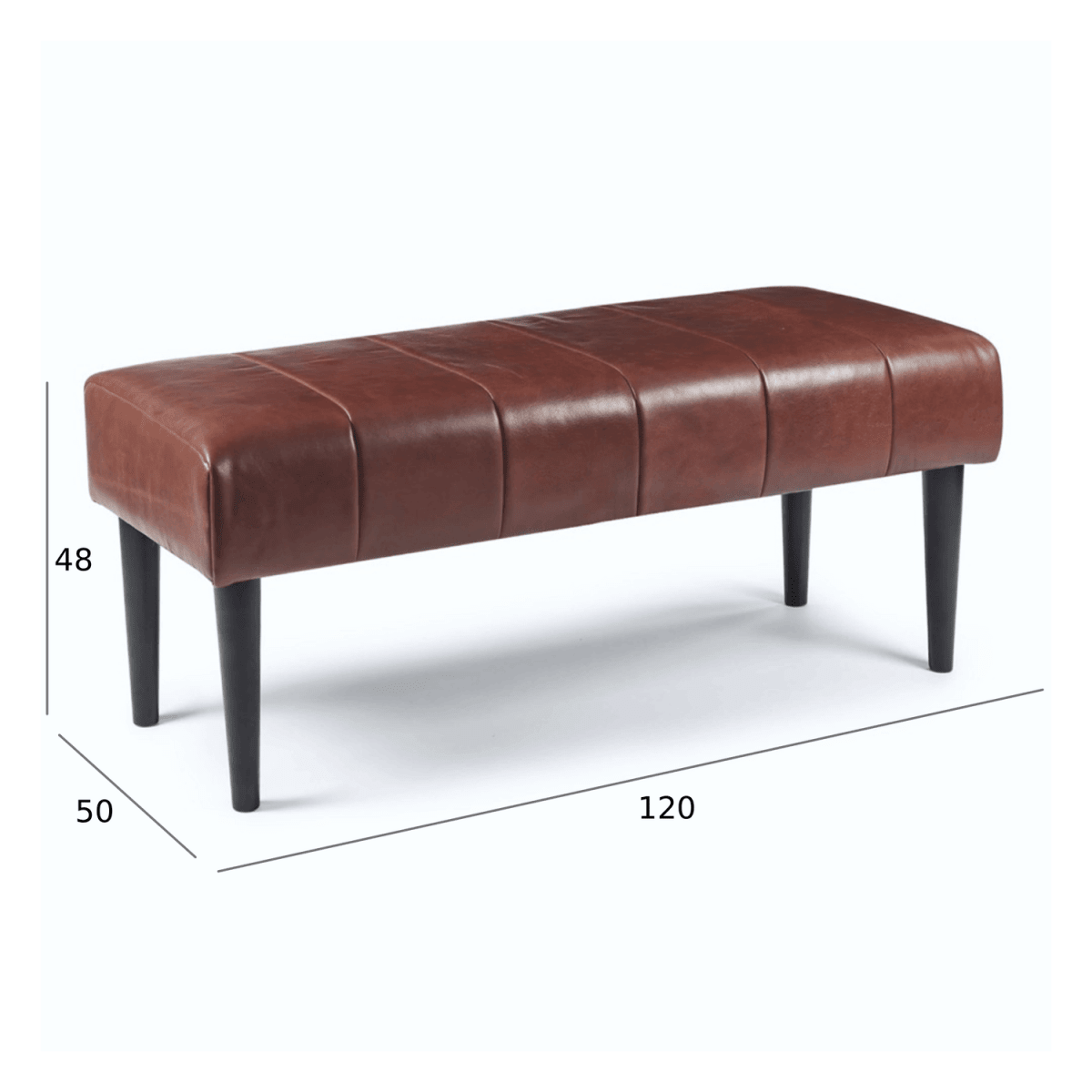Athea Sitzbank 120 cm - Dunkelbraun