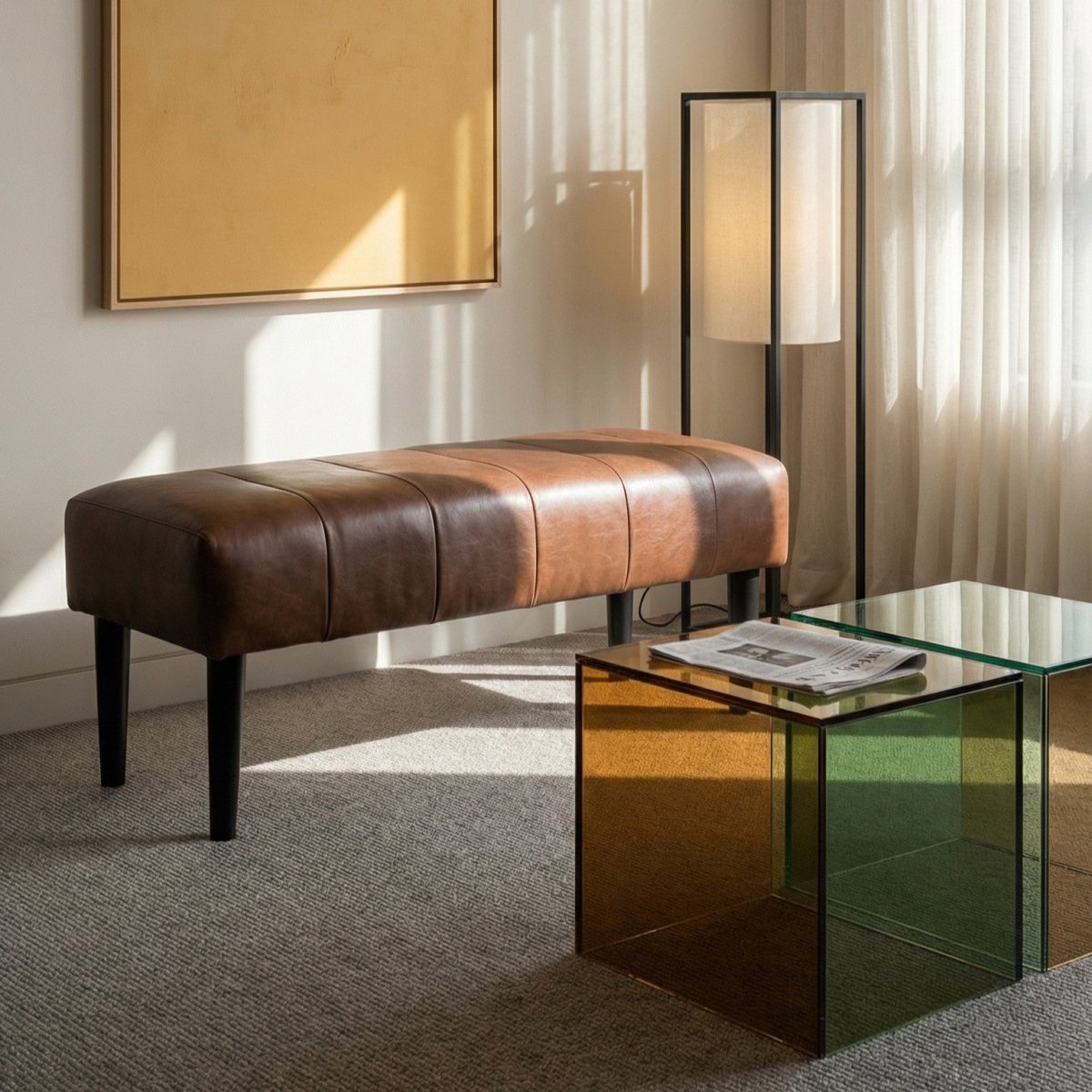 Athea Sitzbank 92 cm - Dunkelbraun