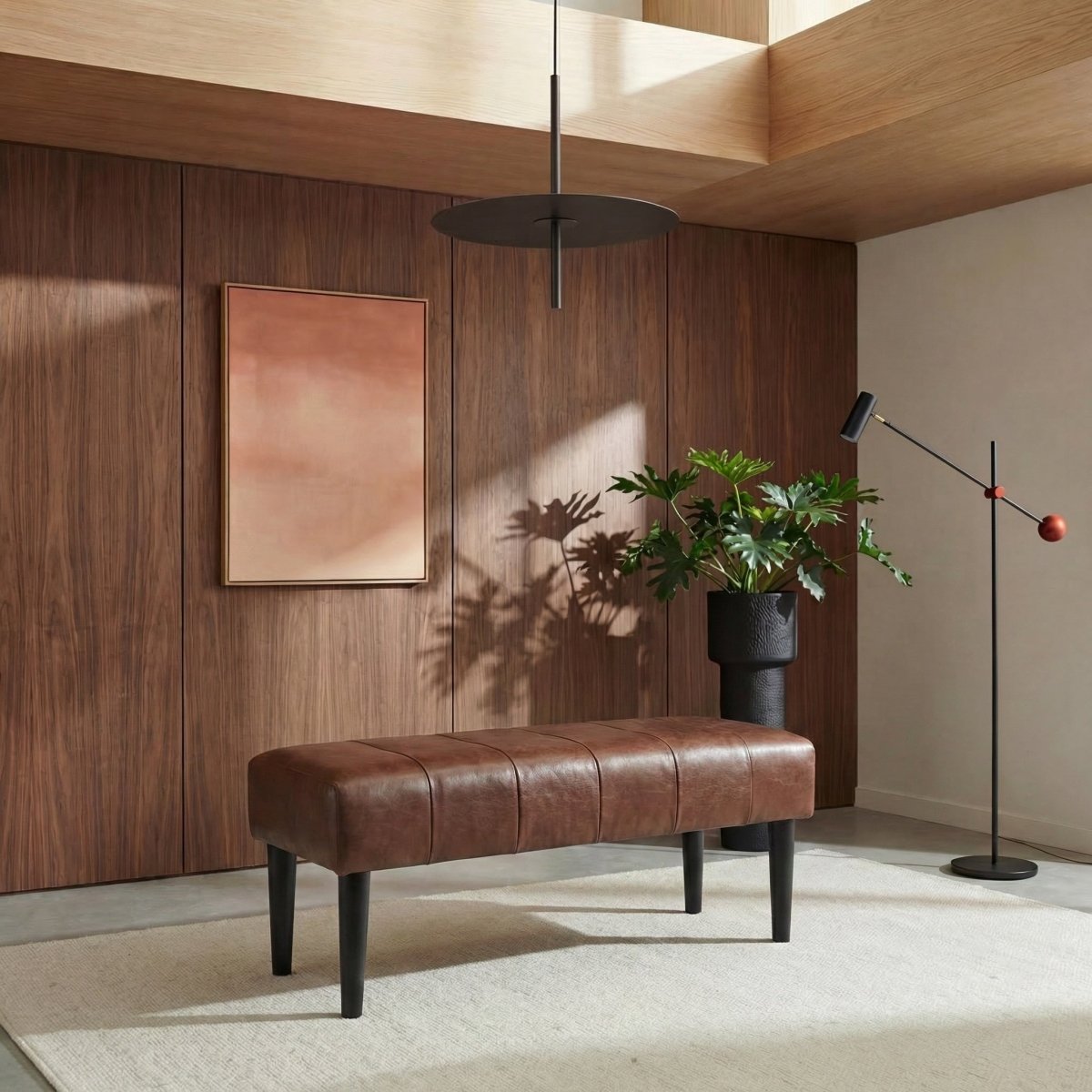 Athea Sitzbank 92 cm - Dunkelbraun