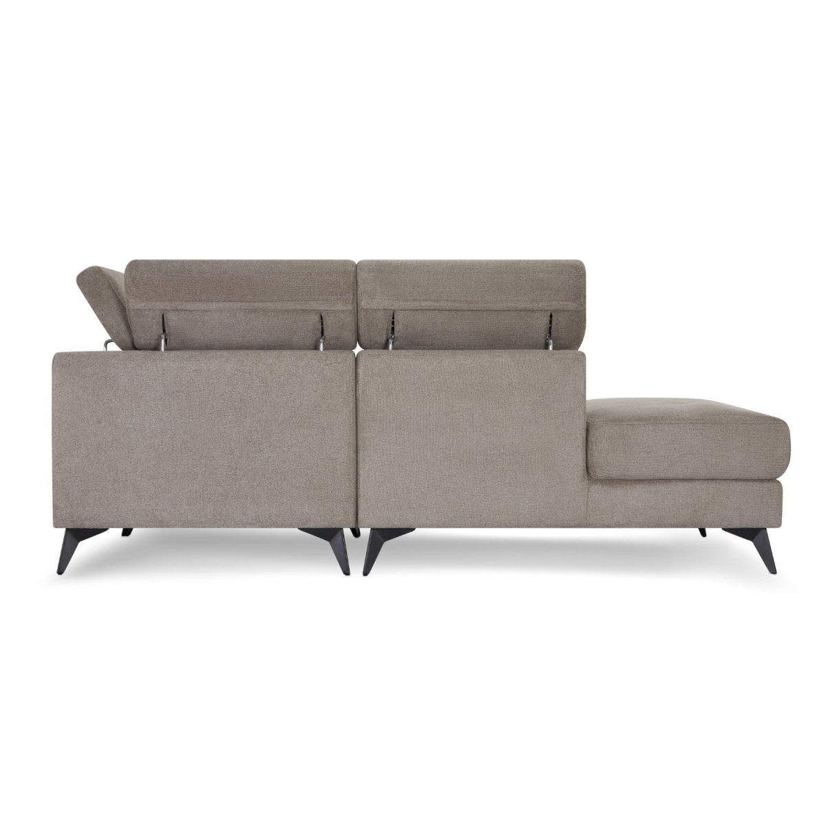L-Form Ecksofa Links - Stoffbezug Beige