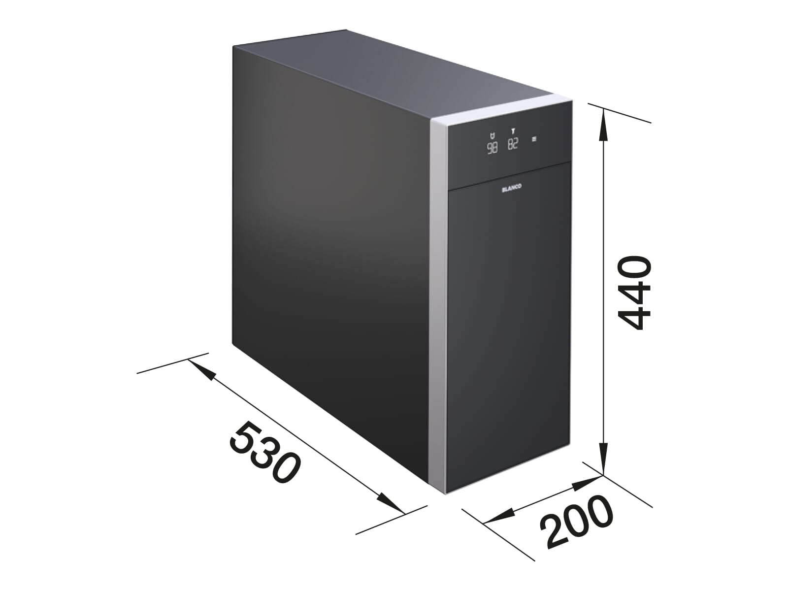 Blanco Set Trinkwasserarmatur Choice Icona Edelstahl gebürstet + Kühl- und Karbonisierungseinheit Choice.All