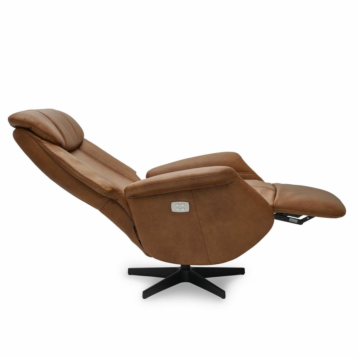 Elektrischer Relaxsessel Bonanza – Echtleder Cognac | ibbedesign