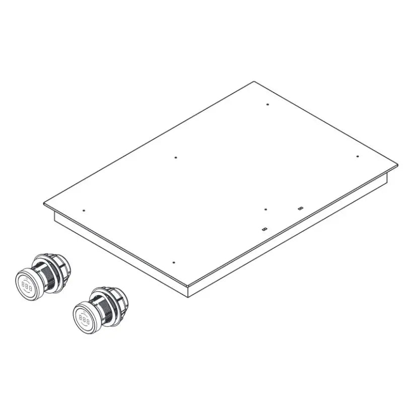PKAS3FIR - BORA Professional 3.0 Set Flächeninduktion Rough (1x PKAS3, 2x PKFI3R, 1x EFBV90, 1x EFS375, 1x EFV)