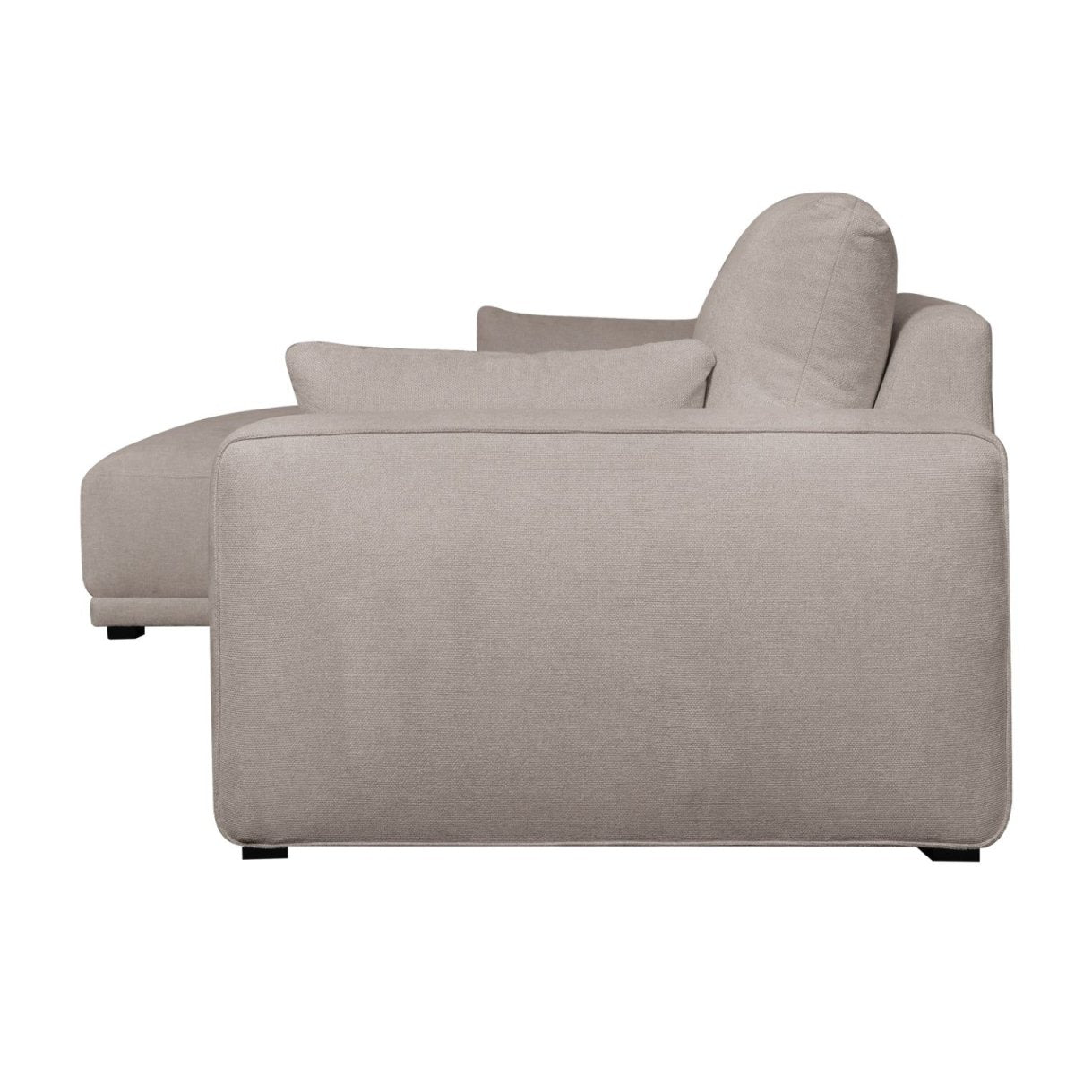 L-Form Ecksofa Links - Stoffbezug Beige