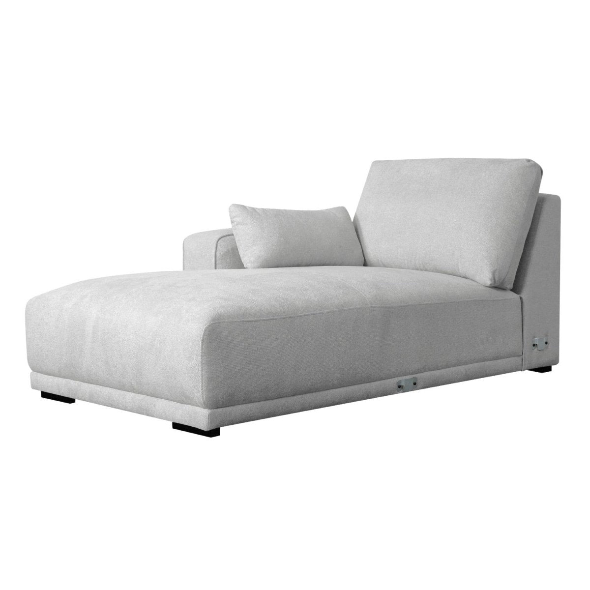 L-Form Ecksofa Links - Stoffbezug Grau