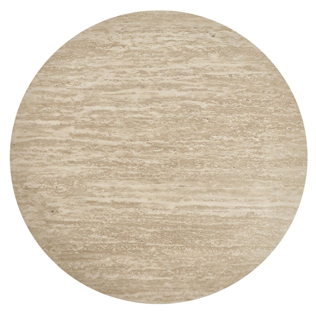 Couchtisch 2er Set ø60/80 cm - Travertine-Optik Beige