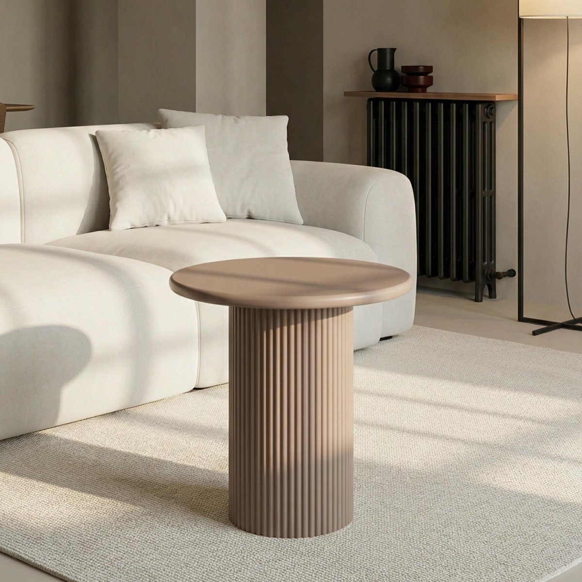 Couchtisch Rund ø50 cm - Mocca Mousse