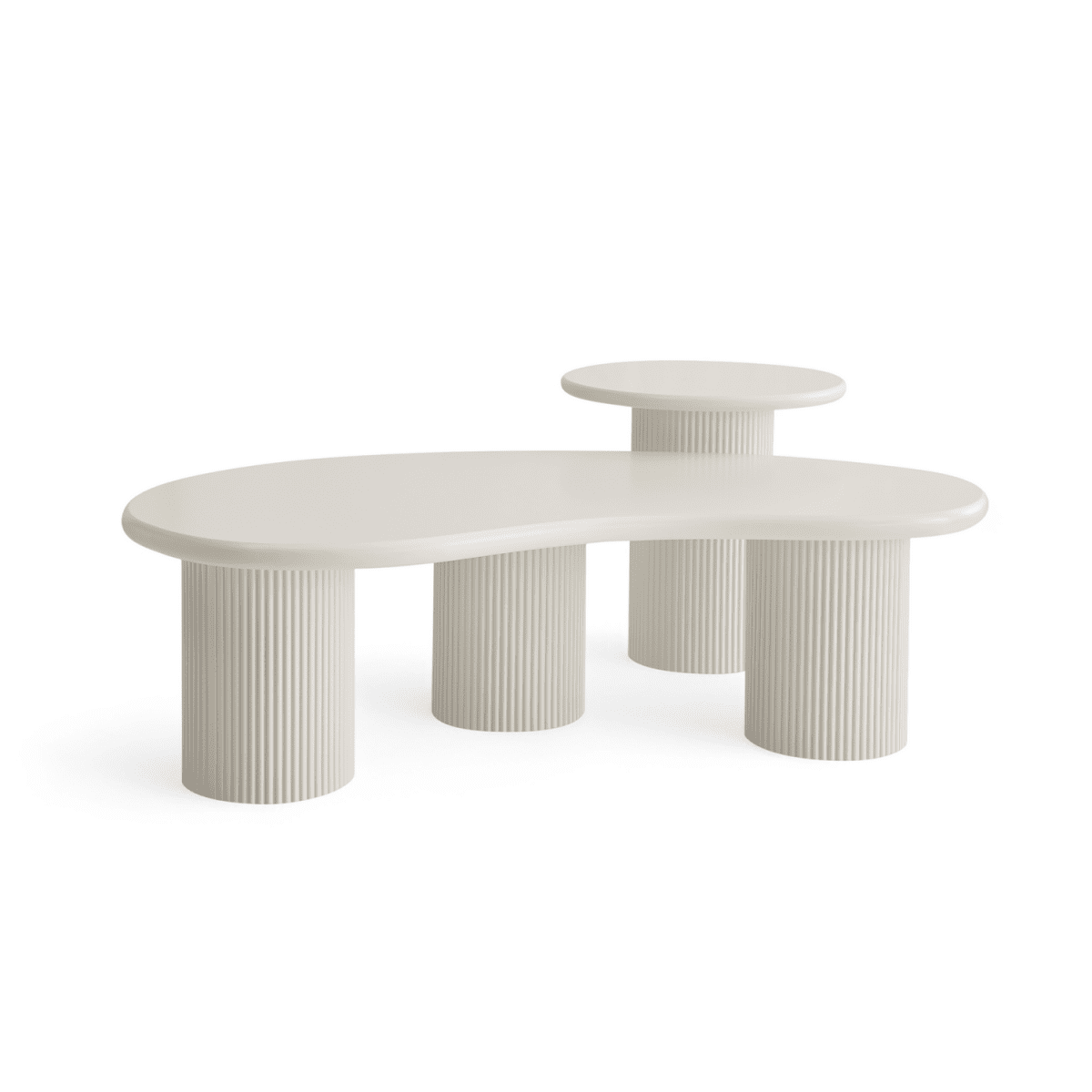 Couchtisch Rund ø50 cm - Weiß