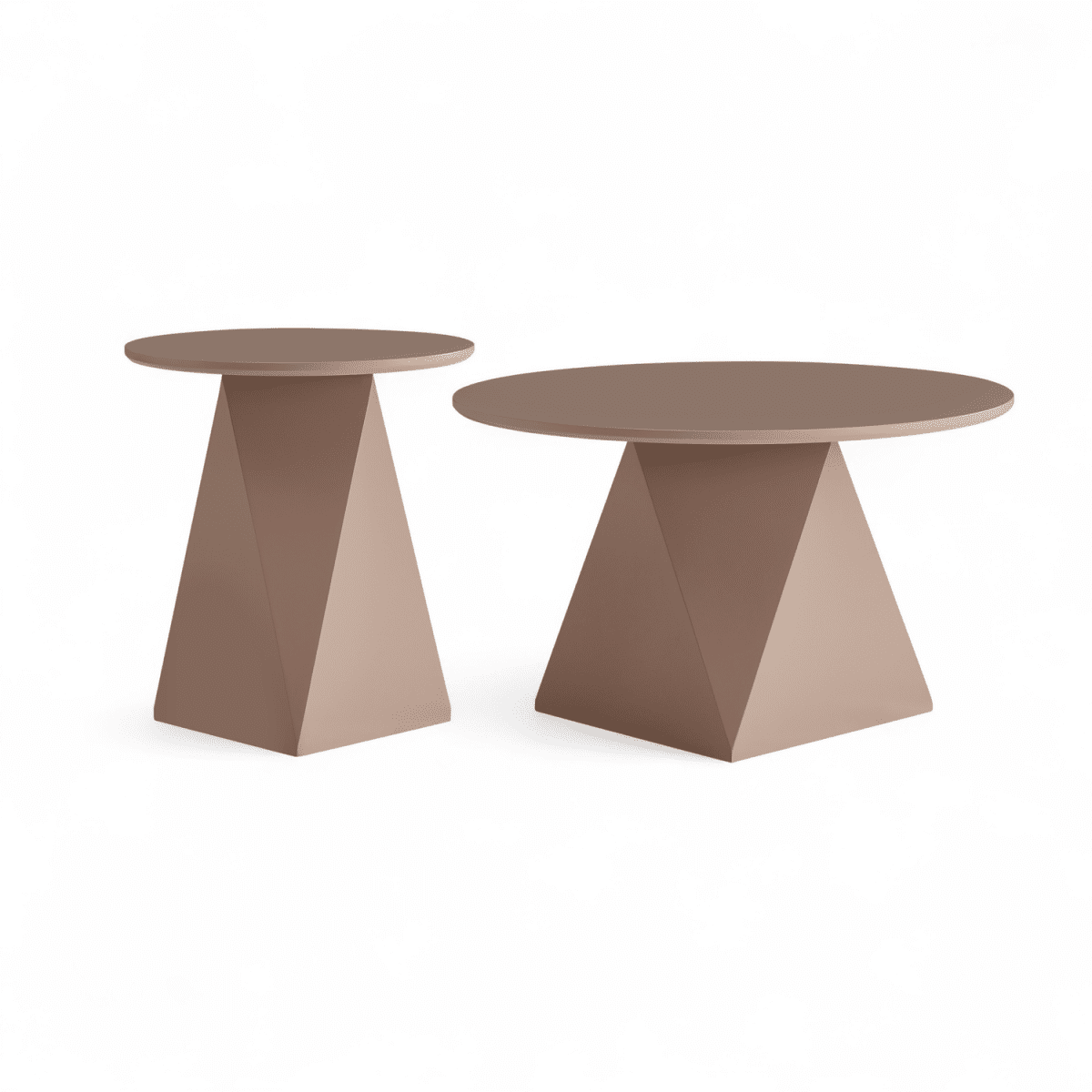 Couchtisch Rund ø80 cm - Mocca Mousse