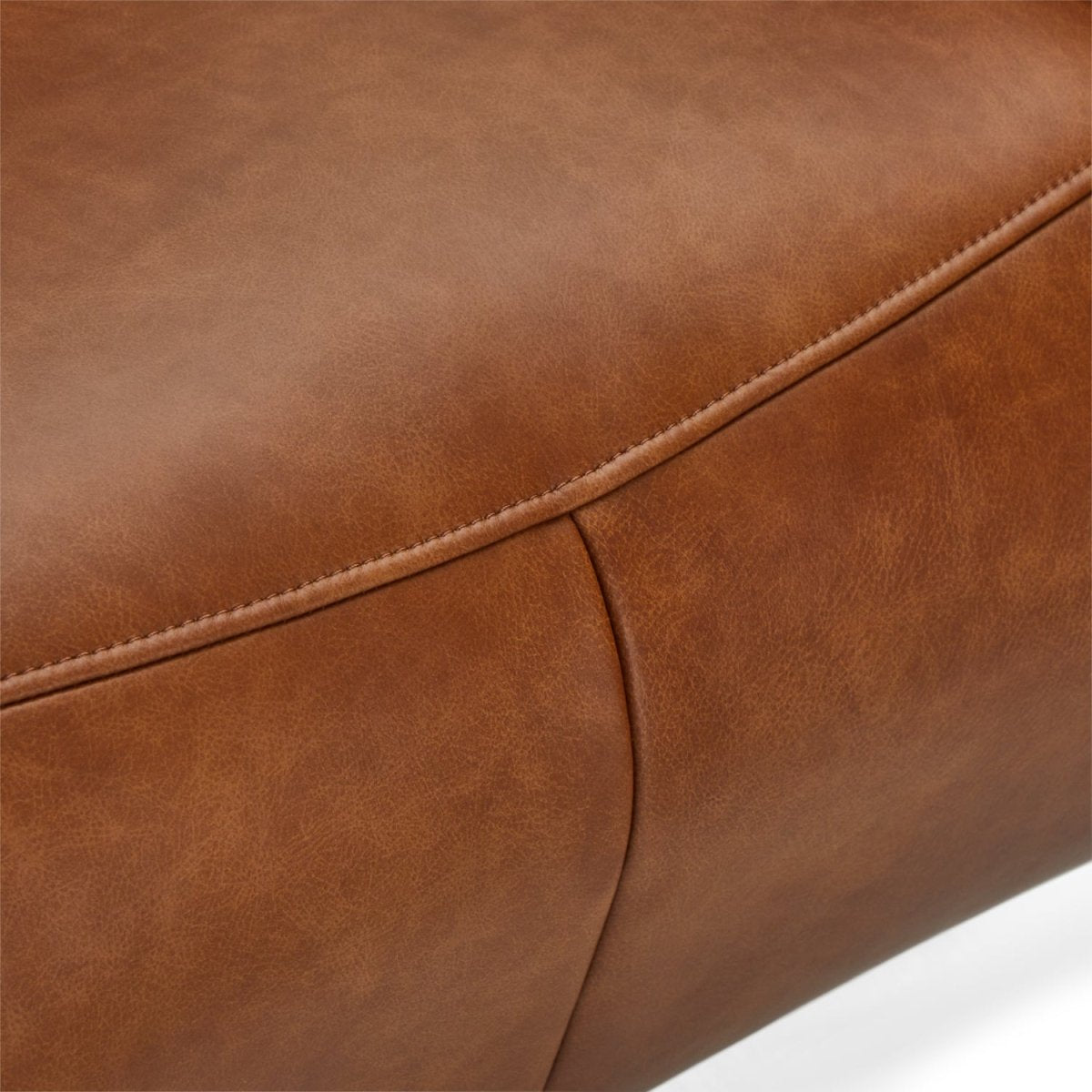 Manueller Relaxsessel - Echtleder Cognac Braun