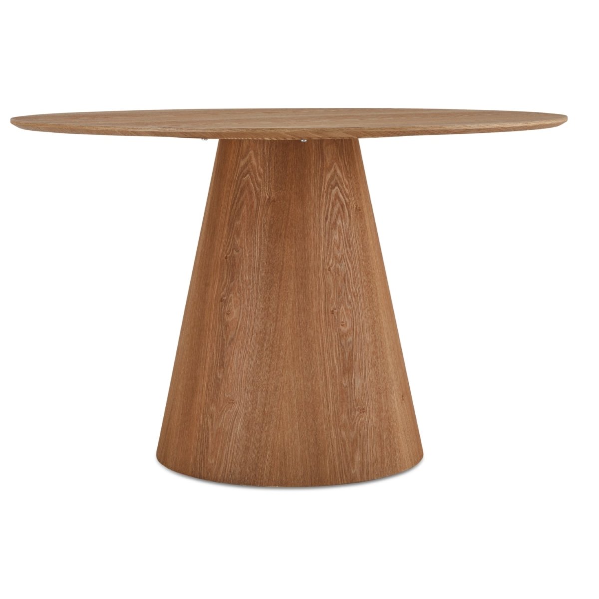 Essgruppe mit 4 Stühle und Esstisch - ø120 cm Wildeiche