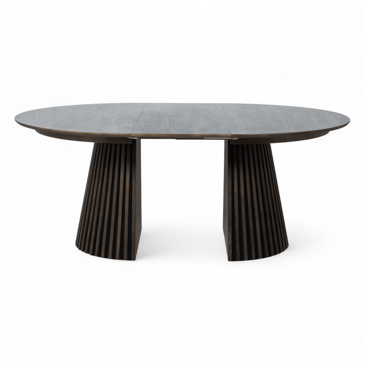 Essgruppe mit 4 Stühle und Esstisch - ø140 cm - Ausziehbar bis 240 cm Räuchereiche
