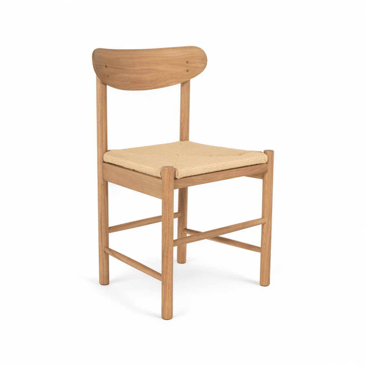 Essgruppe mit 6 Stühle und Esstisch - ø120 cm - Ausziehbar bis 220 cm Wildeiche