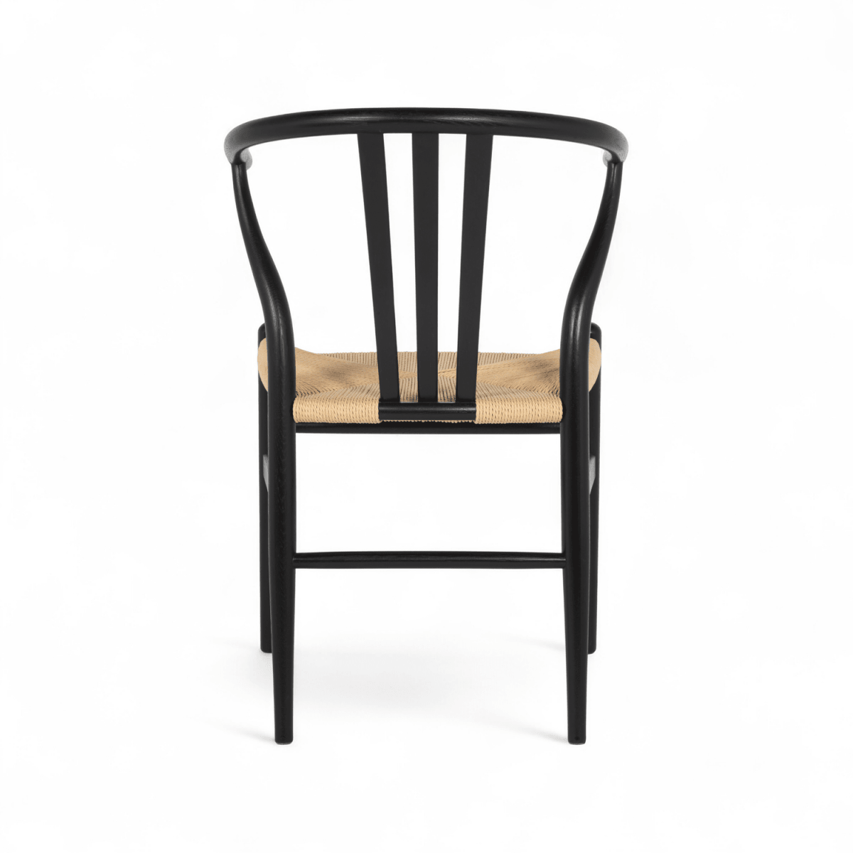 Essgruppe mit 6 Stühle und Esstisch - ø140 cm - Ausziehbar bis 240 cm Schwarz
