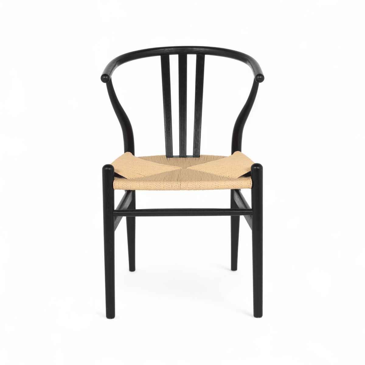 Essgruppe mit 6 Stühle und Esstisch - ø140 cm - Ausziehbar bis 240 cm Schwarz