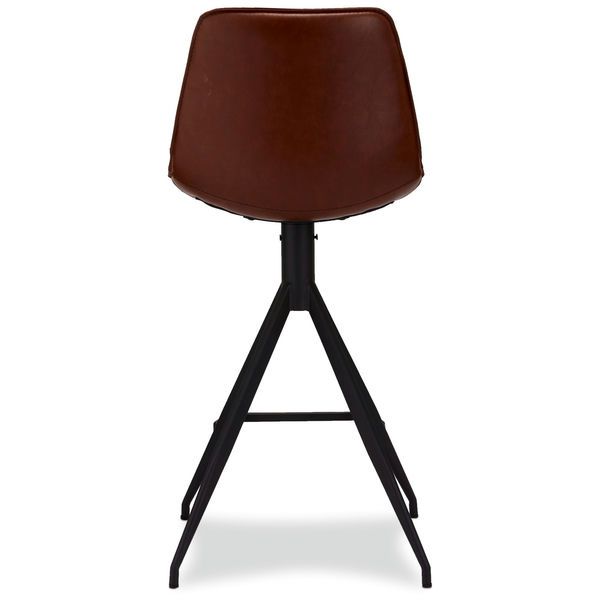 4er Set Barhocker Isabel - Drehbar - Cognacbraun