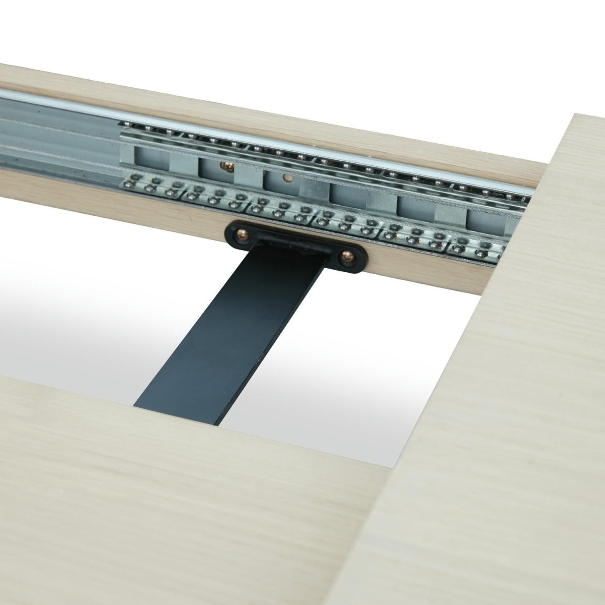 Rechteckiger Esstisch 220x100 cm - Ausziehbar bis 320 cm - Eiche bianco