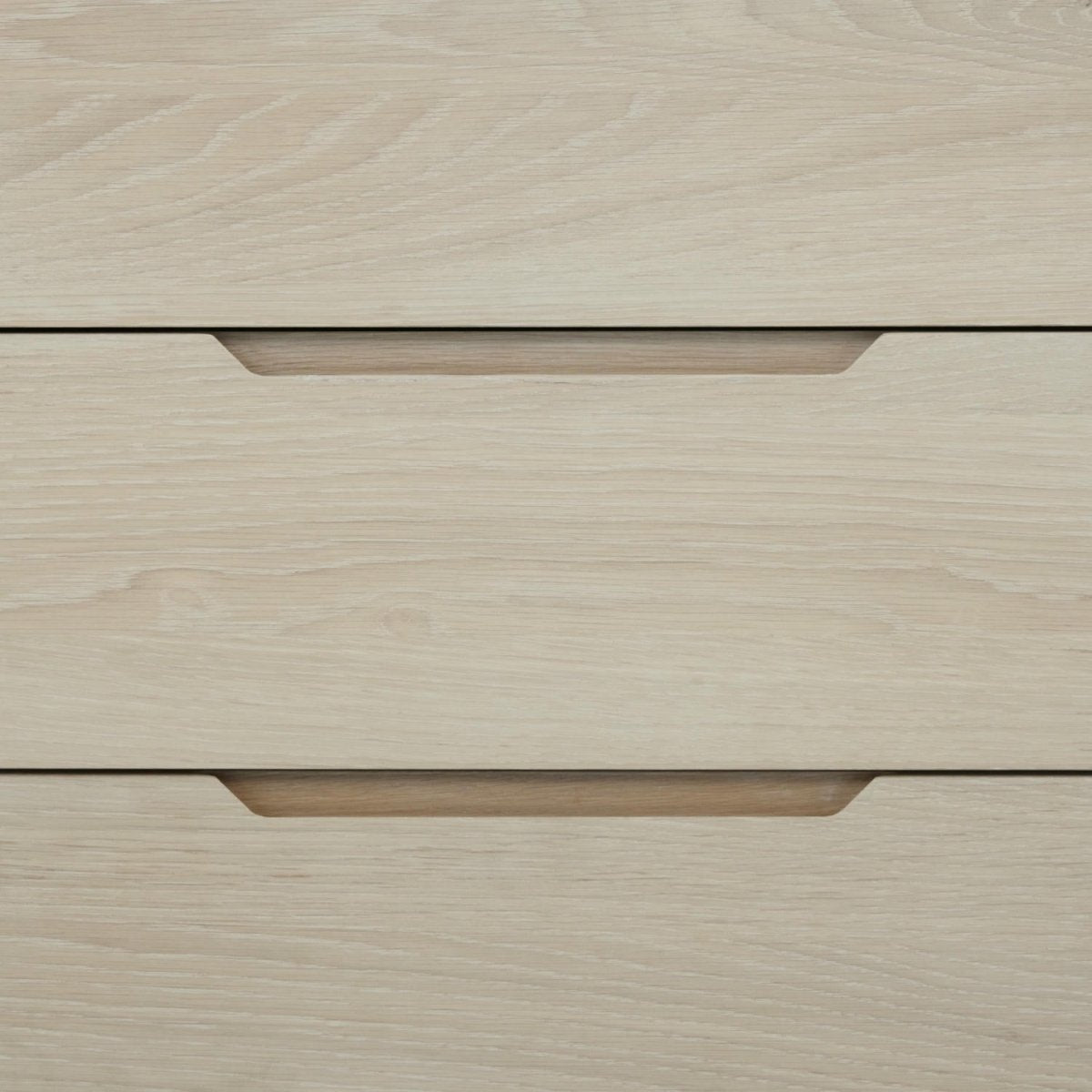 Sideboard mit 3 Türen - 213 cm breit - Eiche bianco