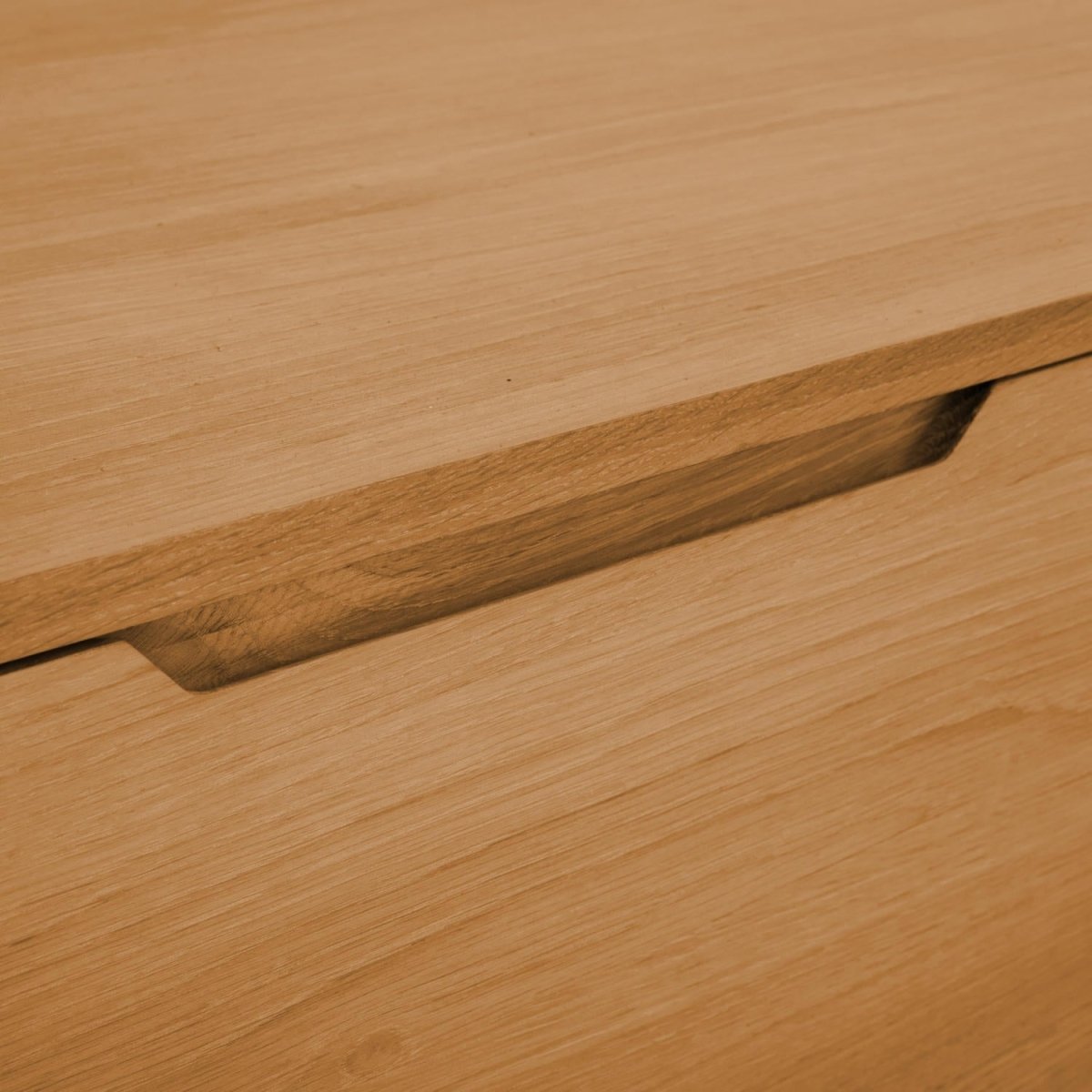 TV-Tisch mit 2 Türen - 160 cm breit - Wildeiche