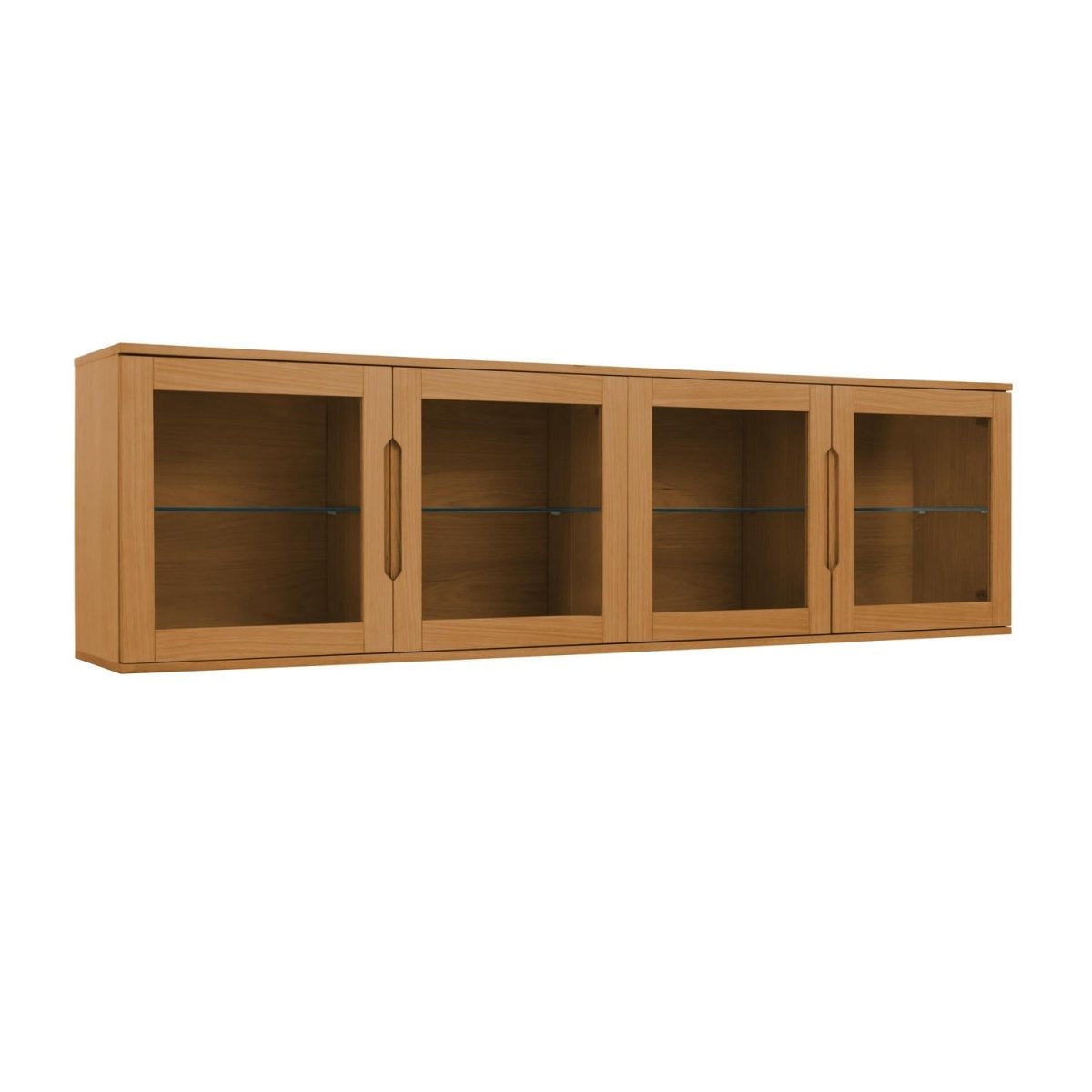 Wandschrank mit LED-Beleuchtung - 213 cm breit - Wildeiche