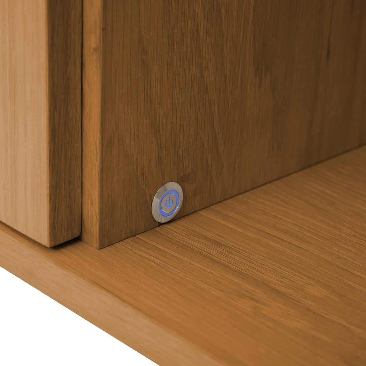 Wandschrank mit LED-Beleuchtung - 213 cm breit - Wildeiche