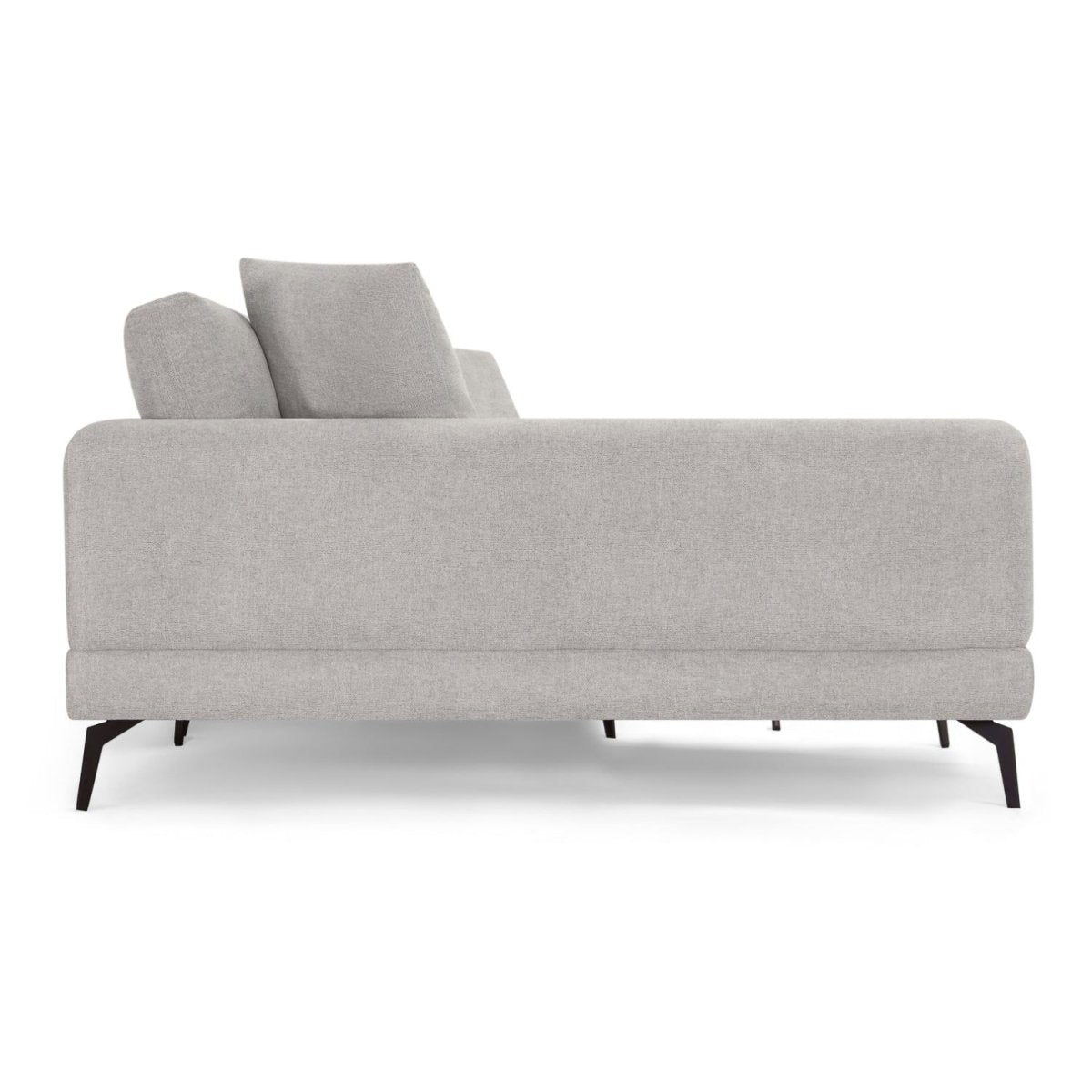 L-Form Ecksofa Links - Stoffbezug Grau
