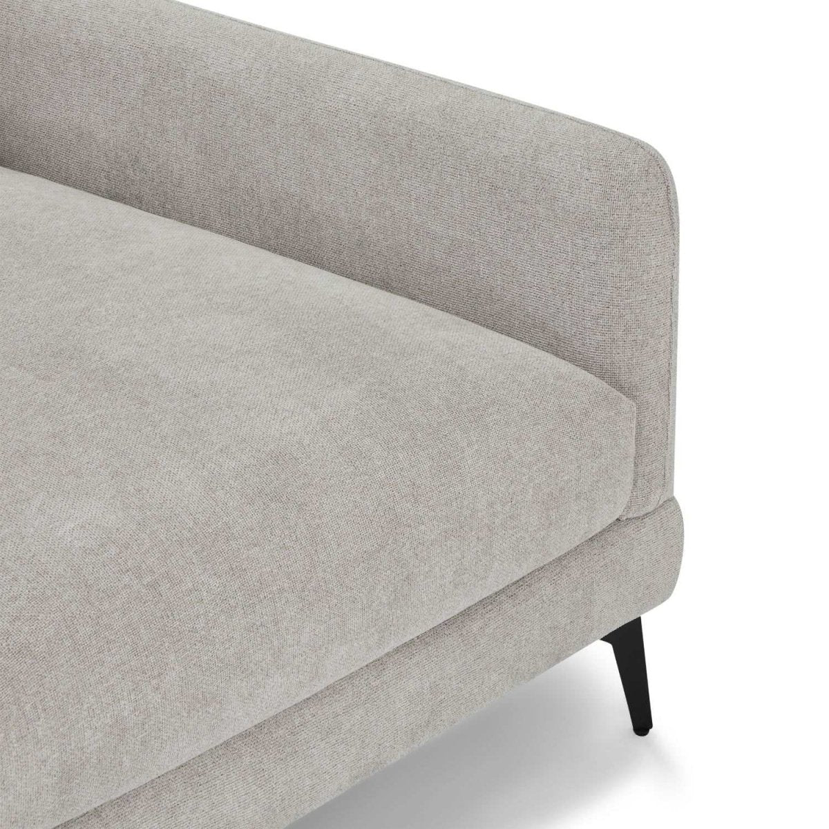 L-Form Ecksofa Rechts - Stoffbezug Grau