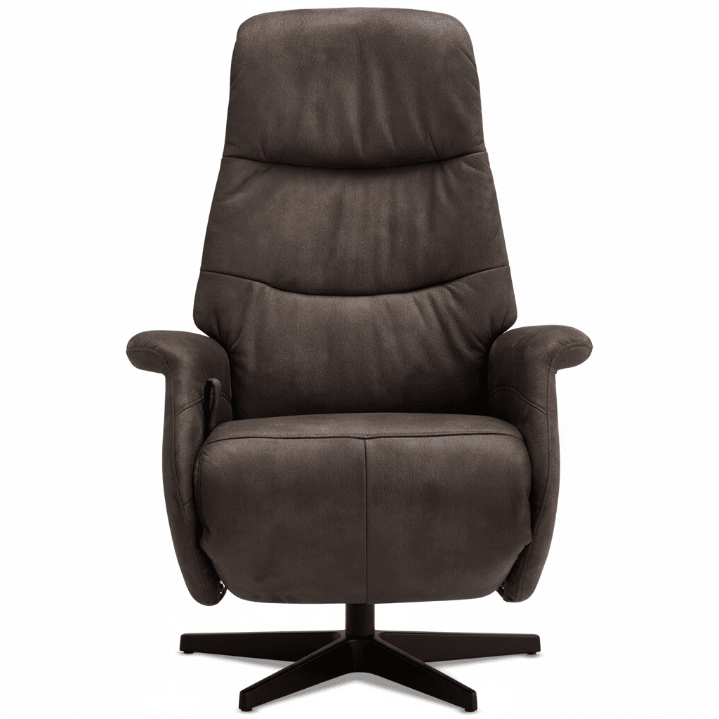Manueller Relaxsessel - Stoffbezug Taupe Grau