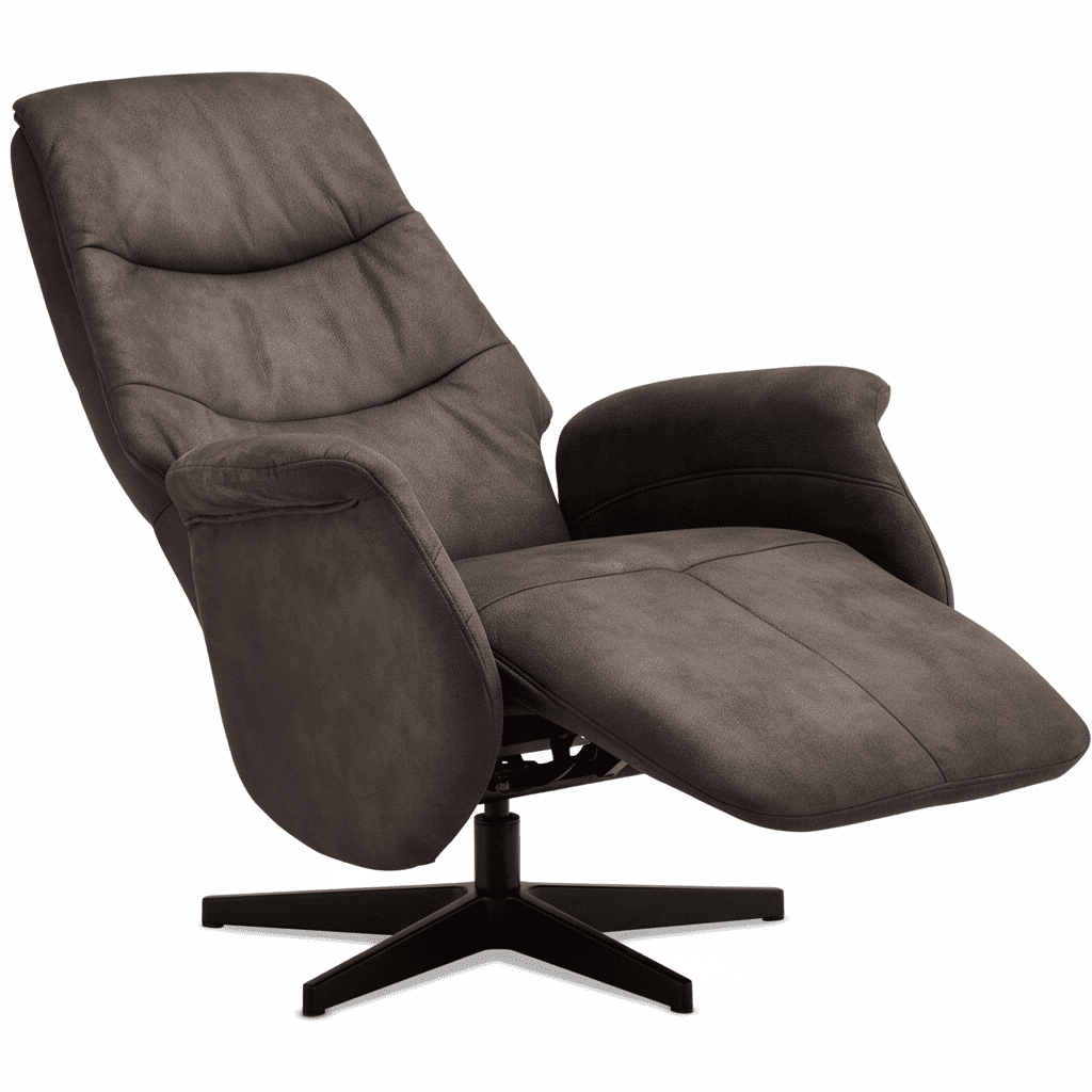 Manueller Relaxsessel - Stoffbezug Taupe Grau