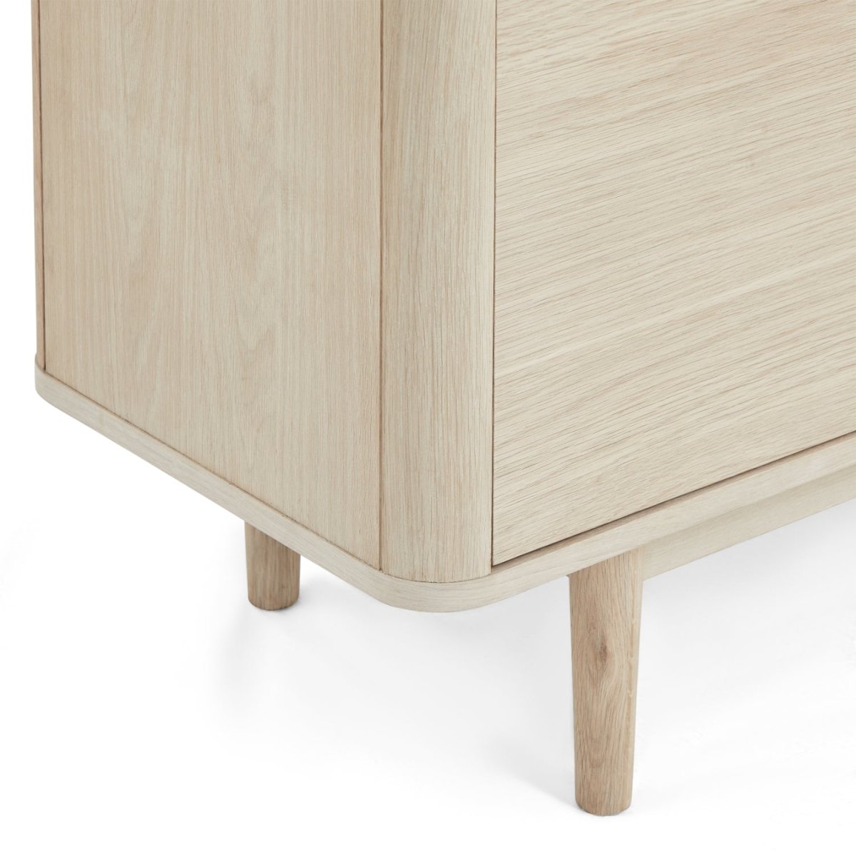 Sideboard mit 2 Türen - 180 cm breit - Eiche bianco
