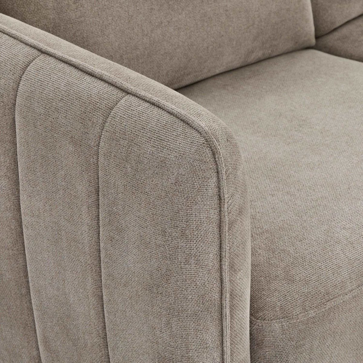 2-Sitzer Sofa - Stoffbezug Beige