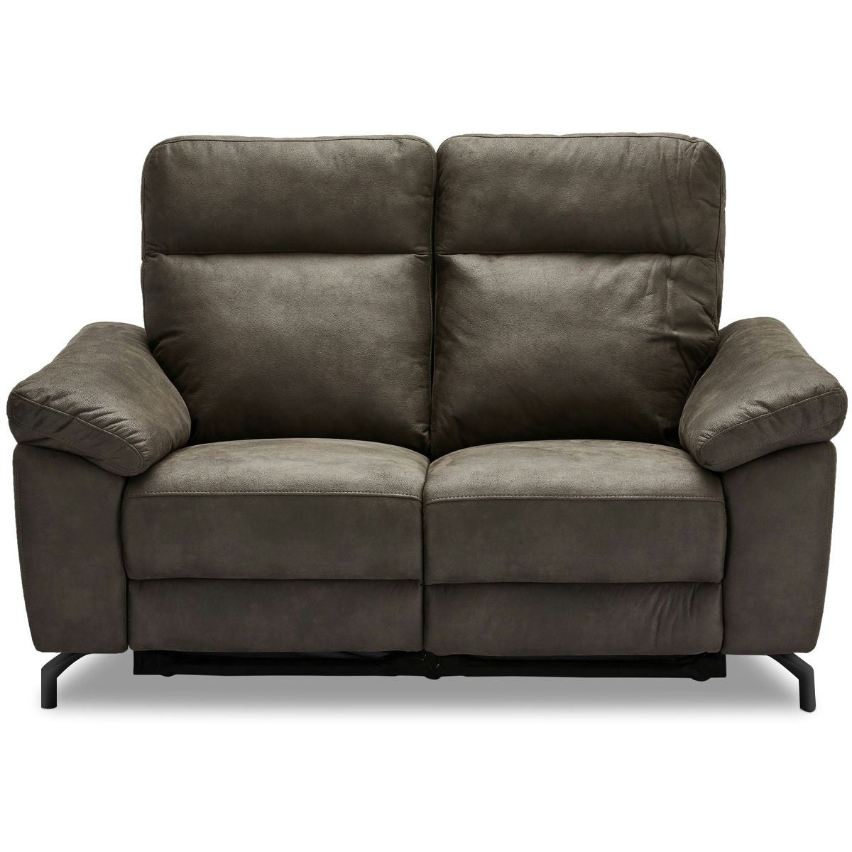 2-Sitzer Sofa - mit Elektrische Relaxfunktion, USB - Stoffbezug Taupe Grau