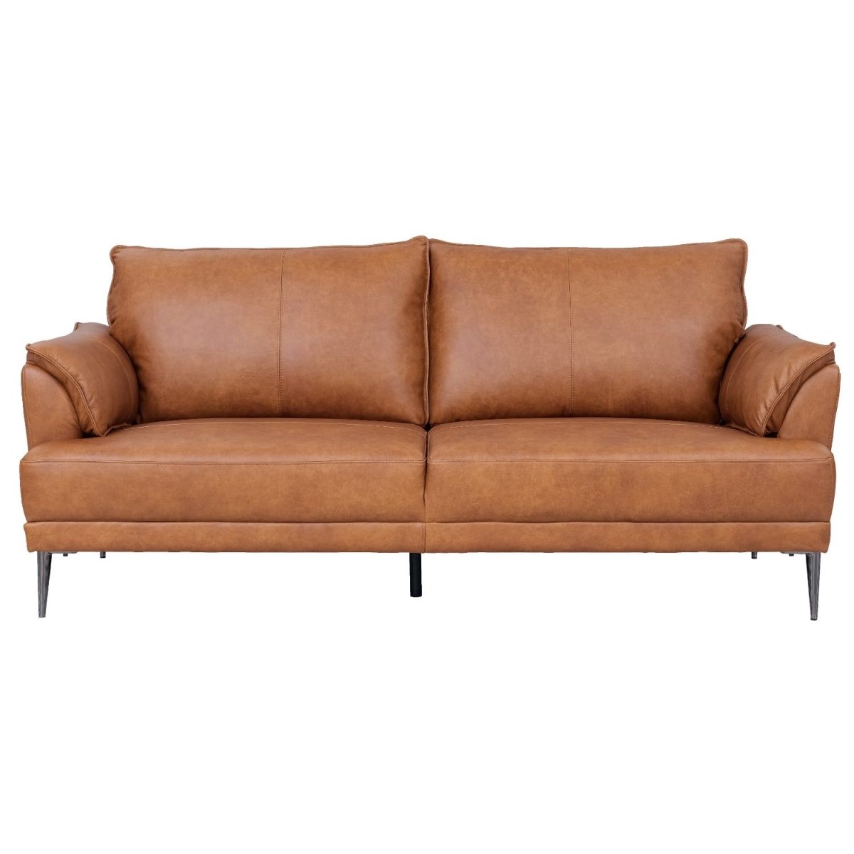 3-Sitzer Ledersofa - Echtleder Cognac Braun