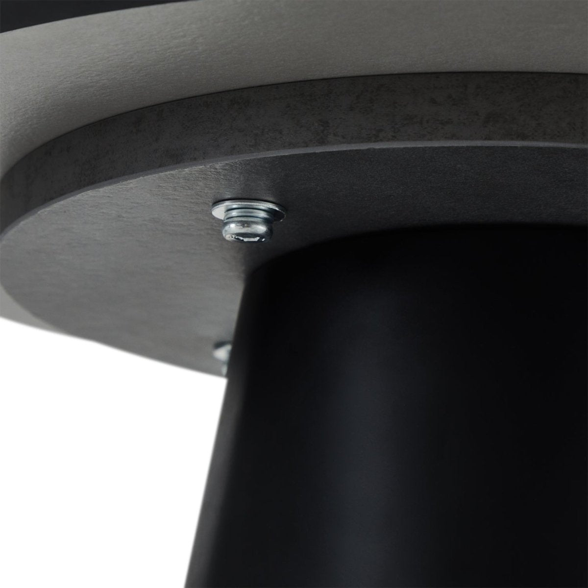Couchtisch Rund ø45 cm - Marmoroptik Hellgrau