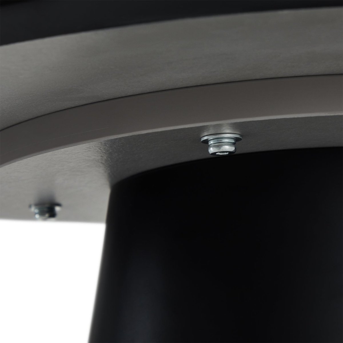 Couchtisch Rund ø60 cm - Marmoroptik Hellgrau