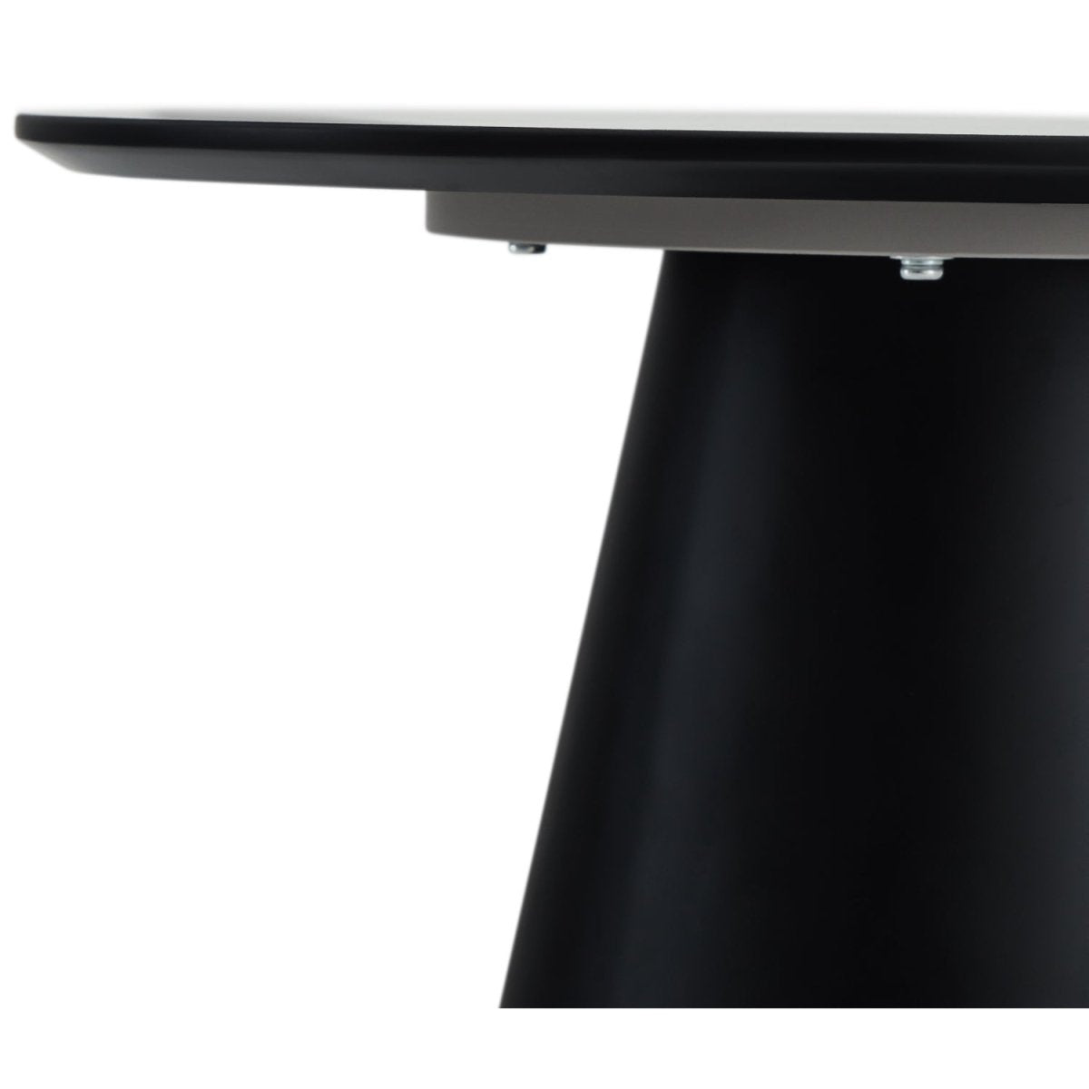 Couchtisch Rund ø60 cm - Marmoroptik Hellgrau