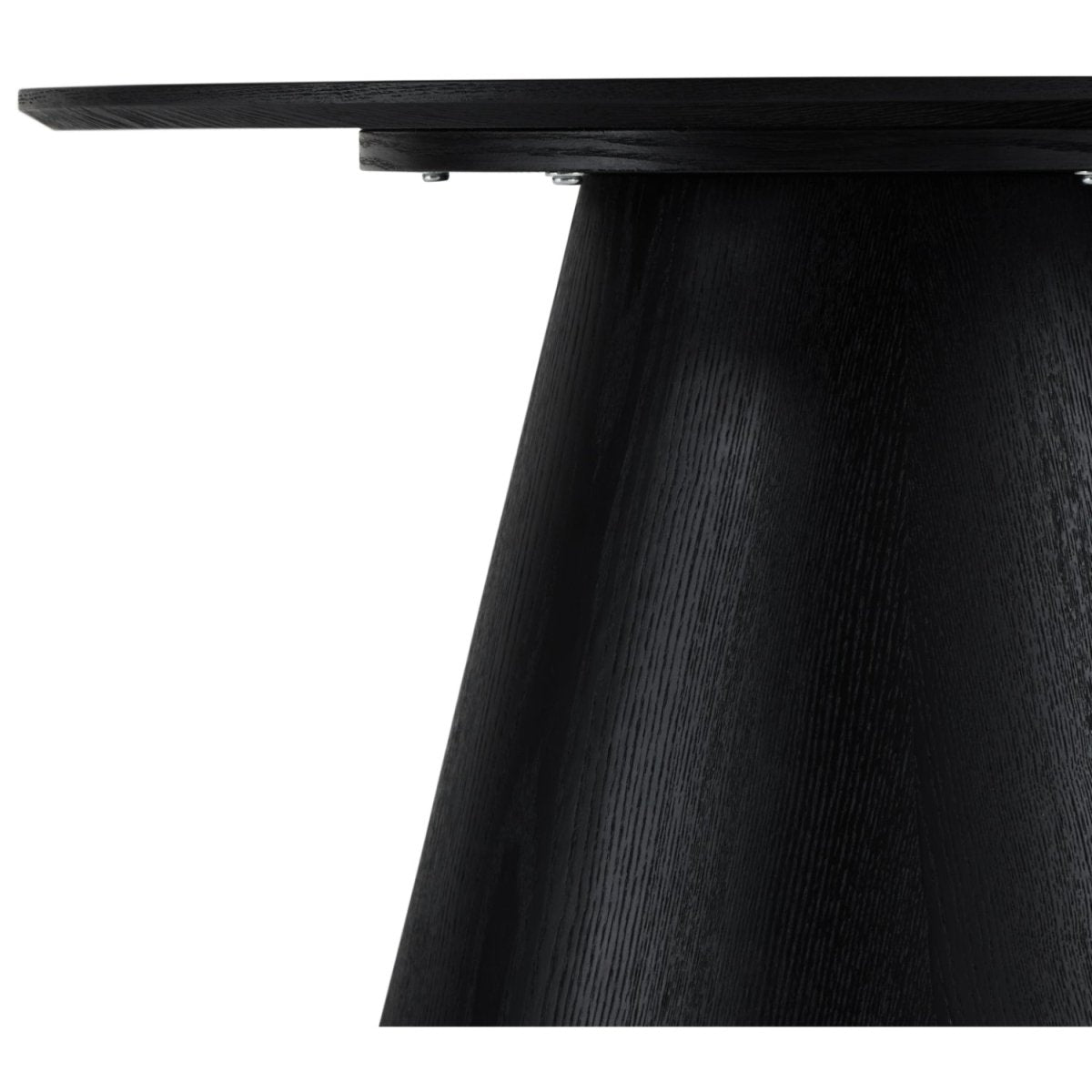 Couchtisch Rund ø80 cm - Eiche Schwarz