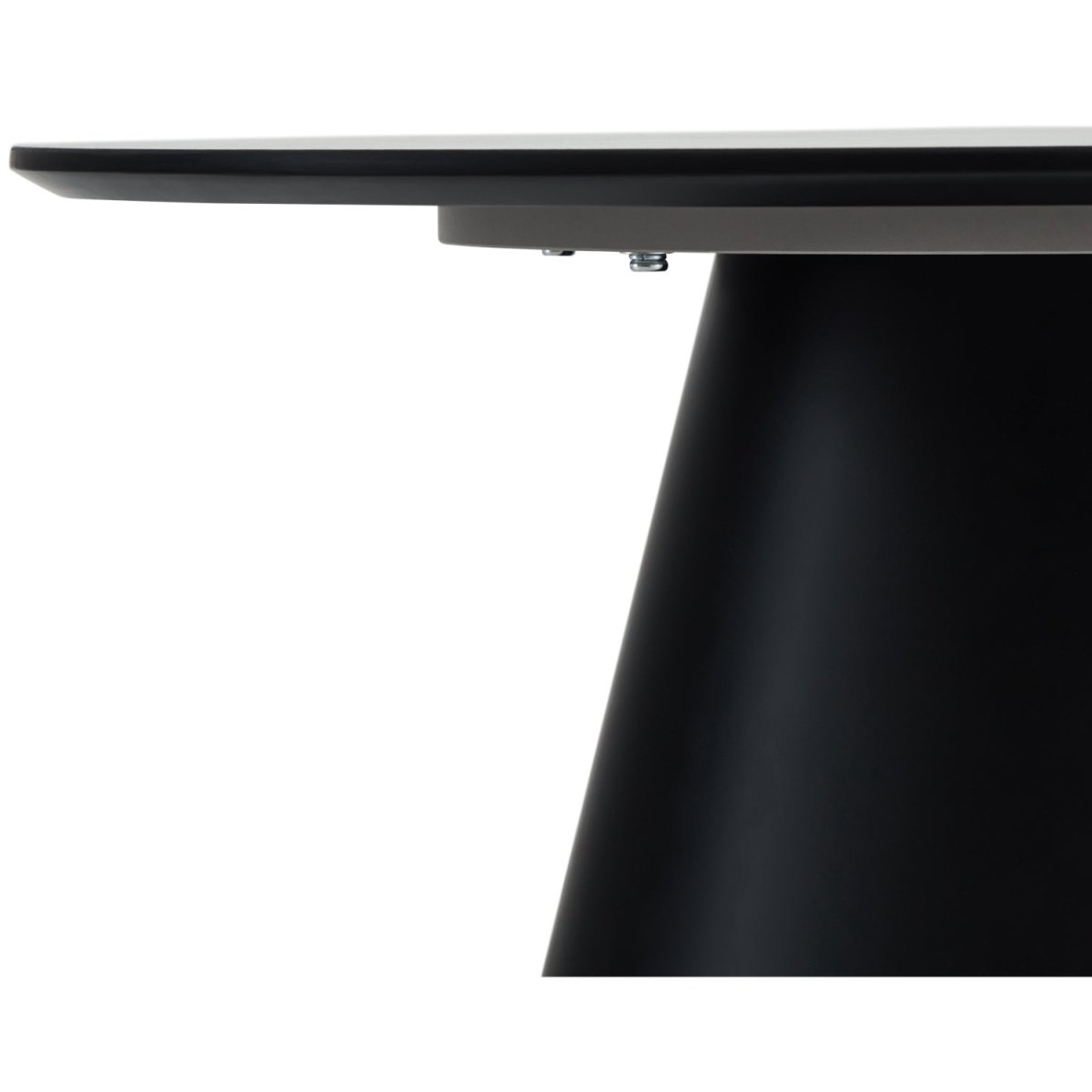 Couchtisch Rund ø80 cm - Marmoroptik Hellgrau