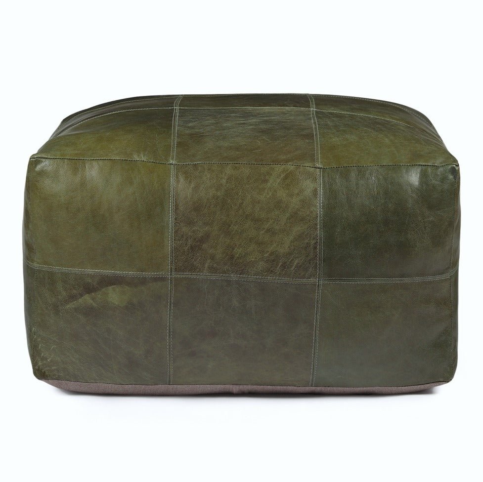 Tenna Pouf 75x75x45 cm - Olivgrün