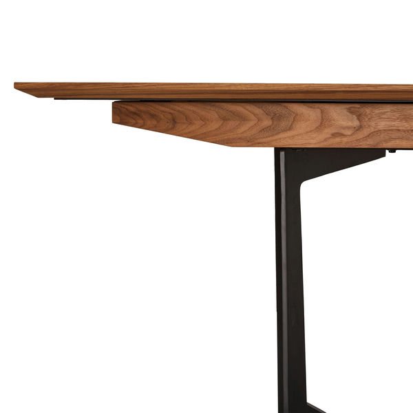Rechteckiger Esstisch 200x100 cm - Ausziehbar bis 250 cm - Amerikanische Walnuss