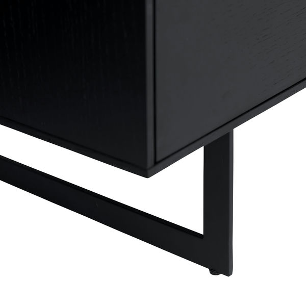 Sideboard mit 3 Türen - 155 cm breit - Schwarz