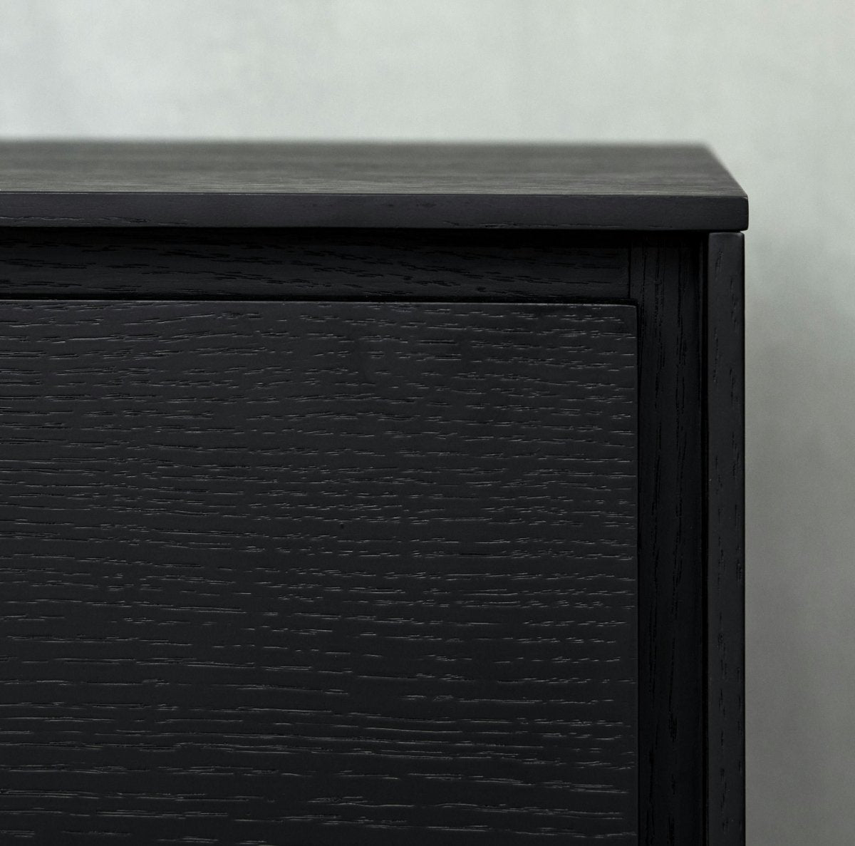 Sideboard mit 4 Türen - 205 cm breit - Schwarz