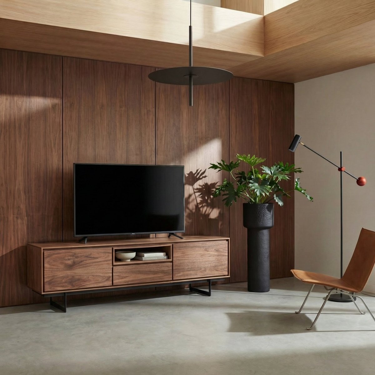 Tokyo TV-Lowboard 160 cm – Amerikanische Walnuss | ibbedesign